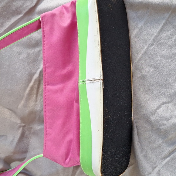 Pink and Green Women's Shoulder Bag - Picture 8 of 11